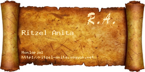 Ritzel Anita névjegykártya